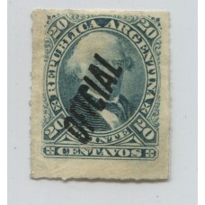 ARGENTINA SERVICIO OFICIAL GJ 023 ESTAMPILLA NUEVA SIN GOMA U$ 19